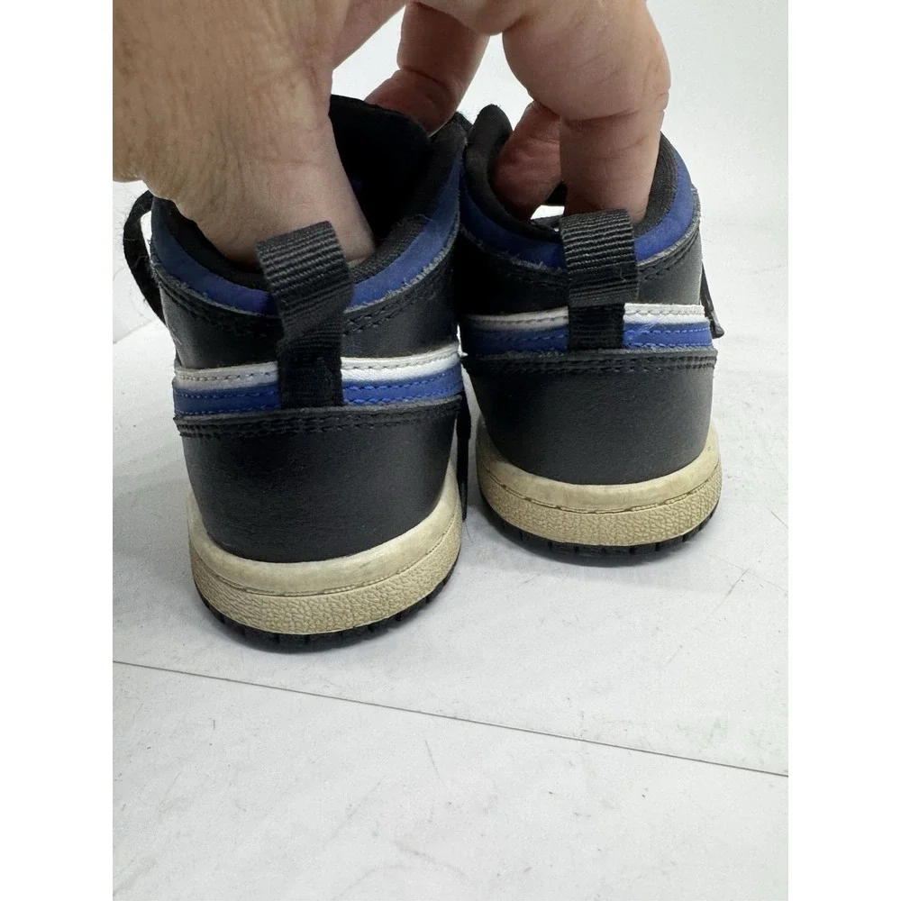 Nike Air Jordan 1 Mid Racer Blue White Black TD Toddler Size 7C SB22